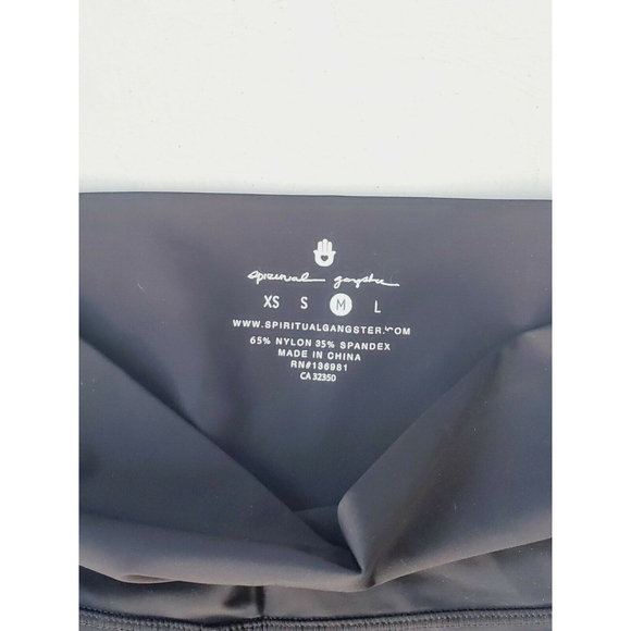 Spiritual Gangster Intent 7/8 Leggings Rainbow Stripe High Waist Size M B - Picture 4 of 6